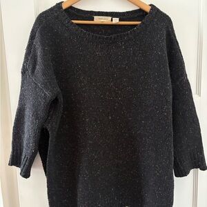 Inhabit Black Crew Neck Sweater